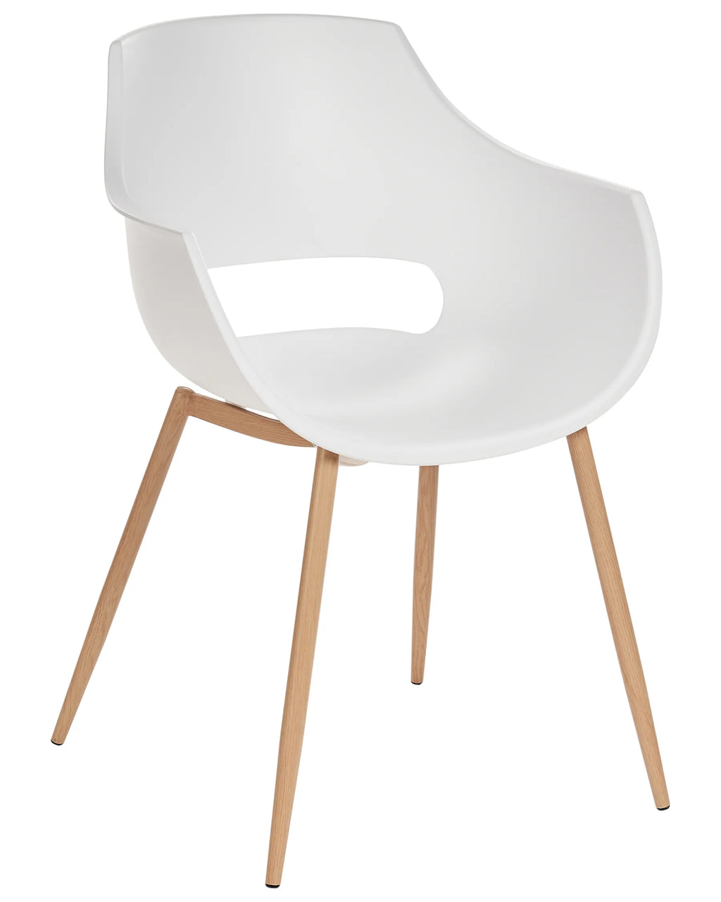 Set of 4 Dining Chairs White