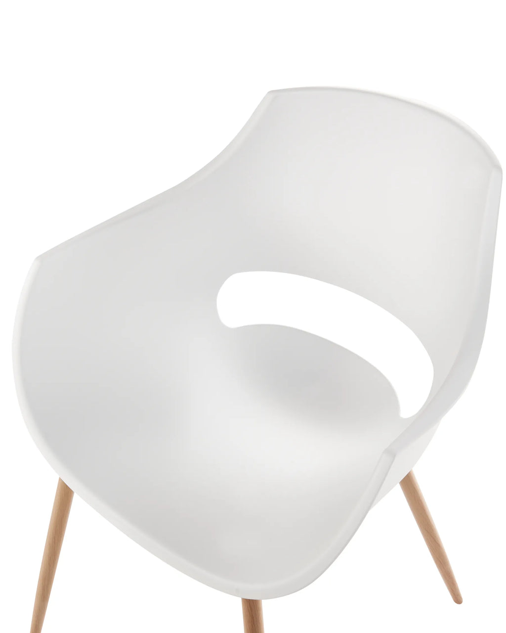 Set of 4 Dining Chairs White