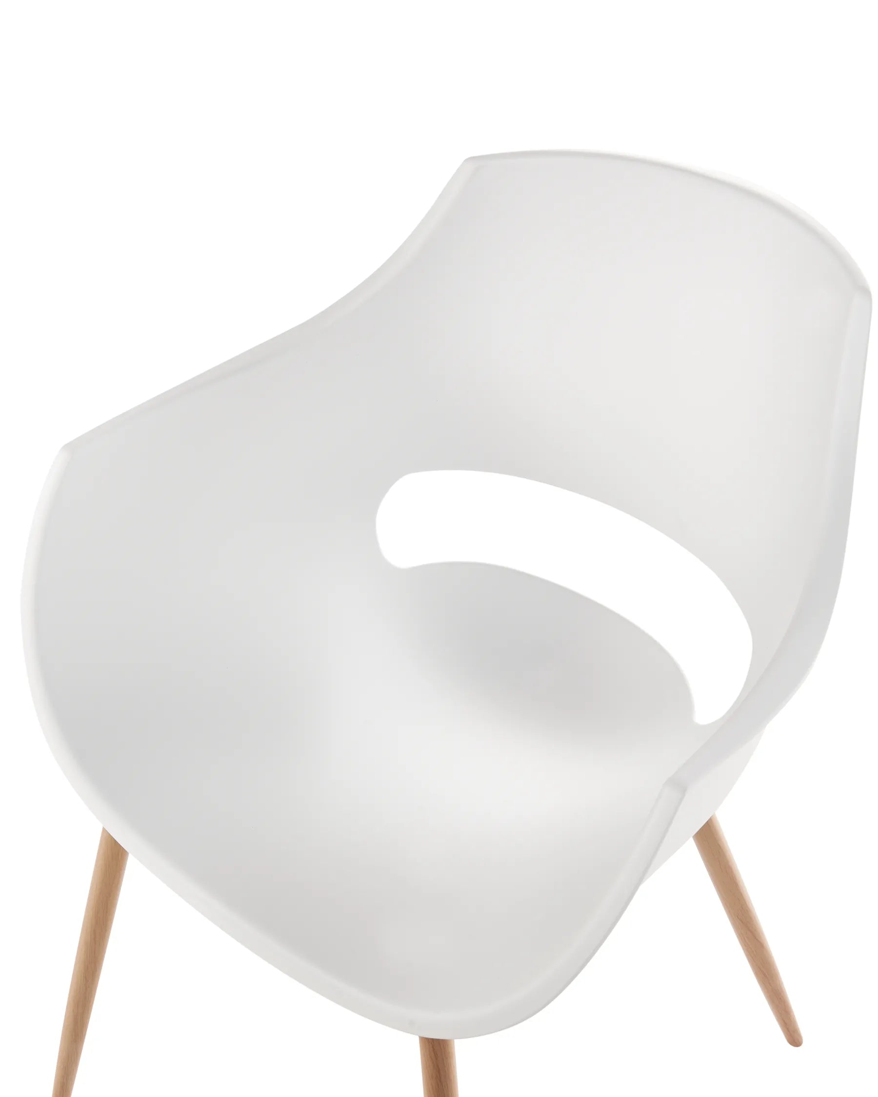 Set of 4 Dining Chairs White