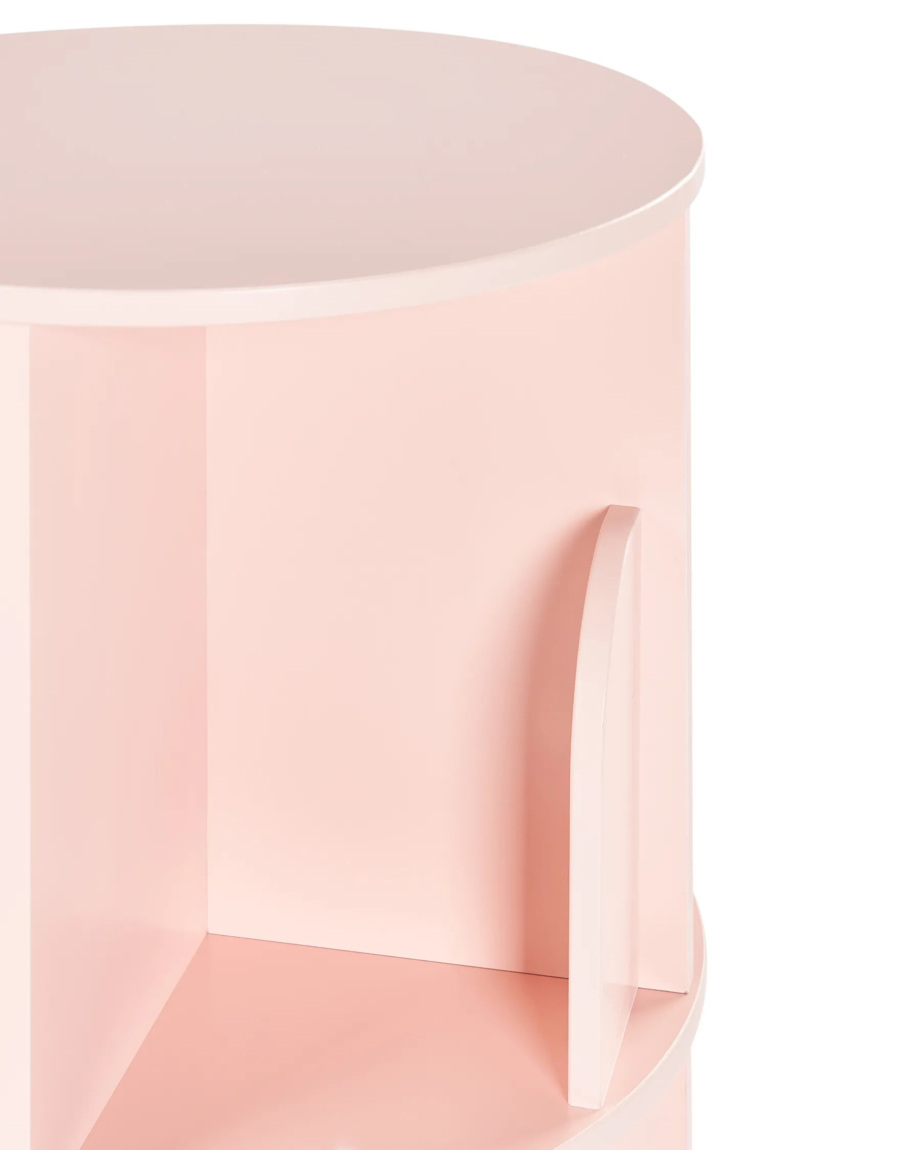 Rotating Bookshelf CANEY 94 cm Pastel Pink