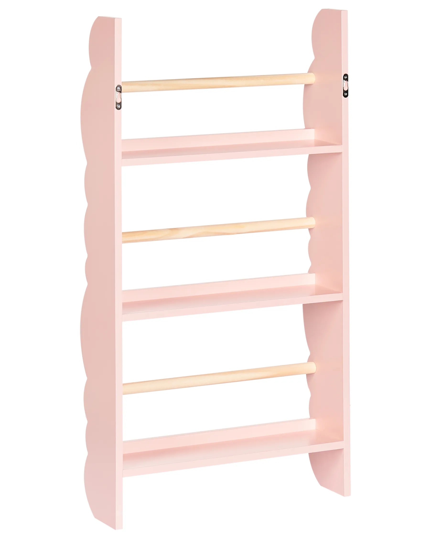 Wall Bookshelf RIGOLET 80 cm Pastel Pink