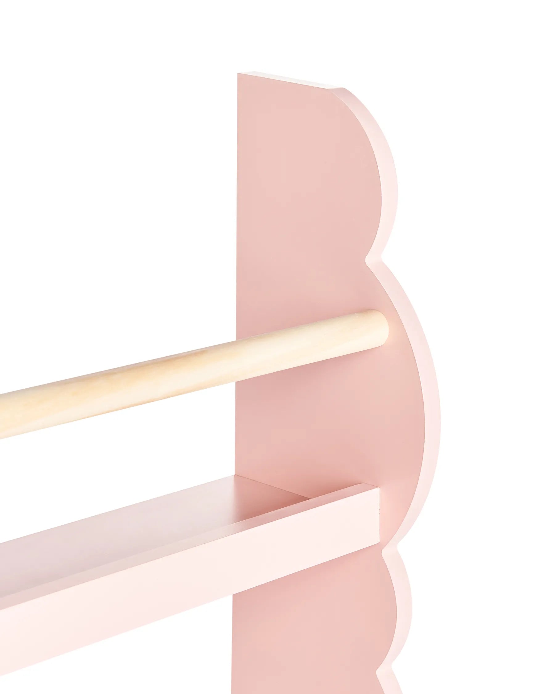 Wall Bookshelf RIGOLET 80 cm Pastel Pink