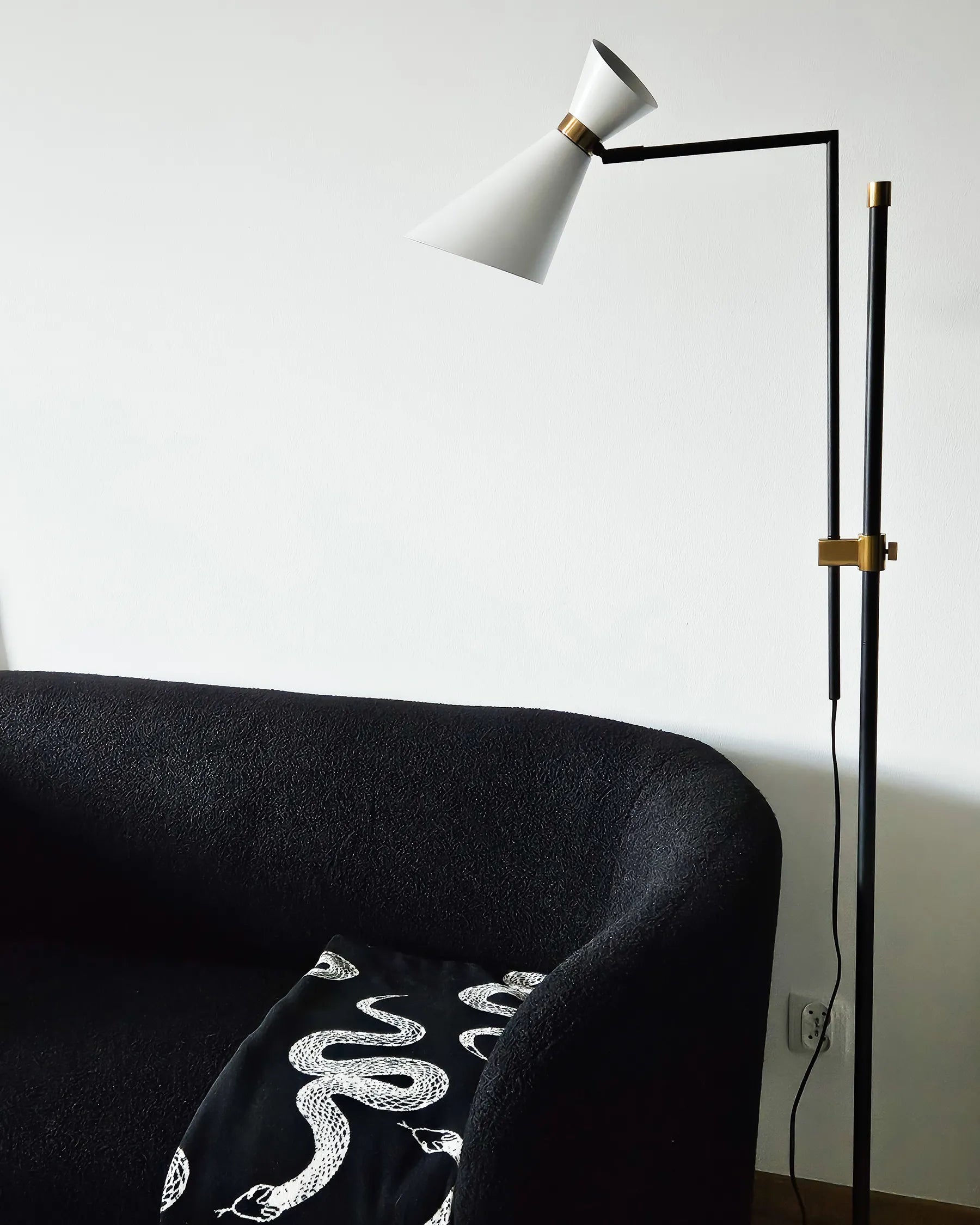 Sofa 2 Seater LOEN Boucle Black