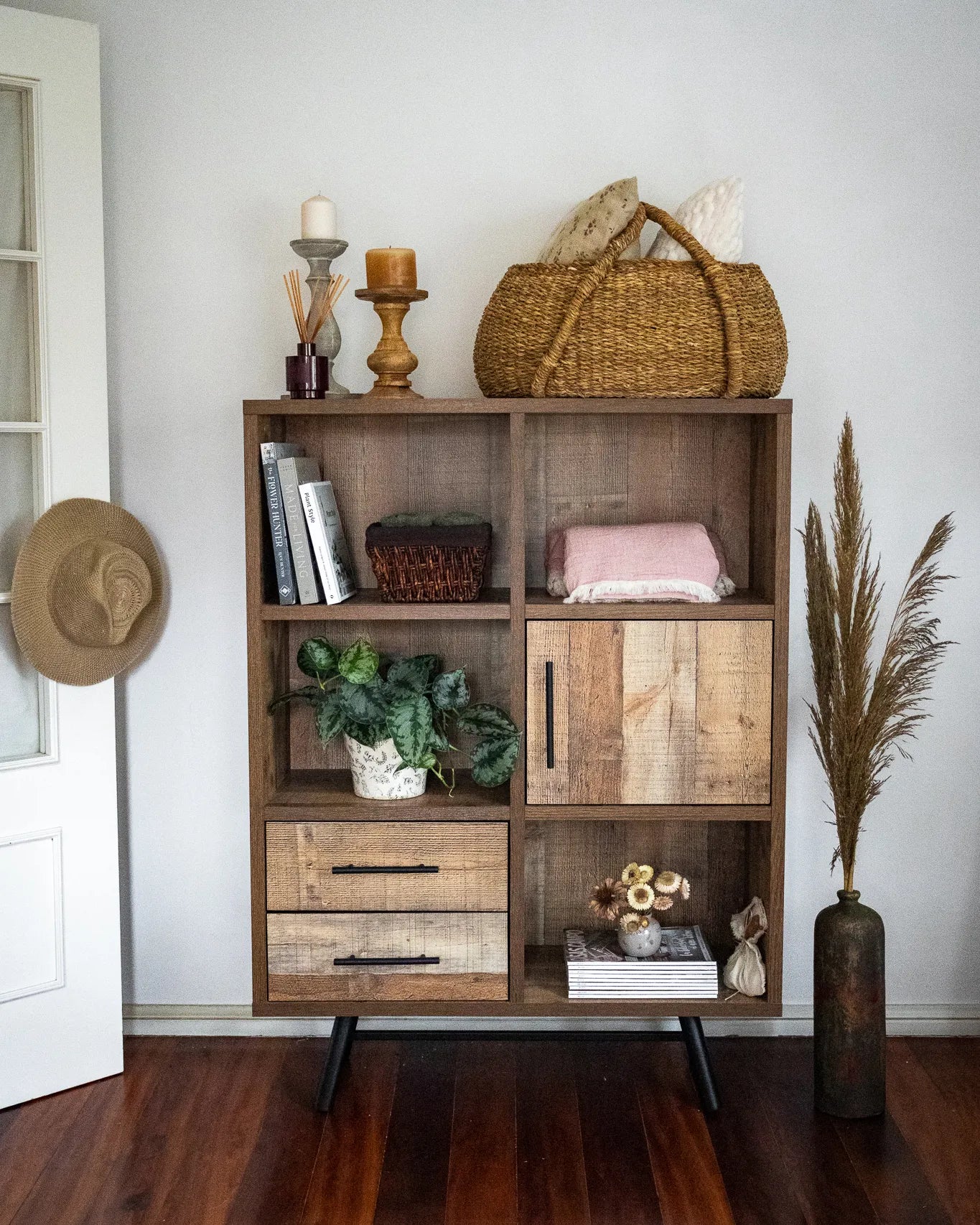 Shelving Unit ATLANTA 131 cm Brown