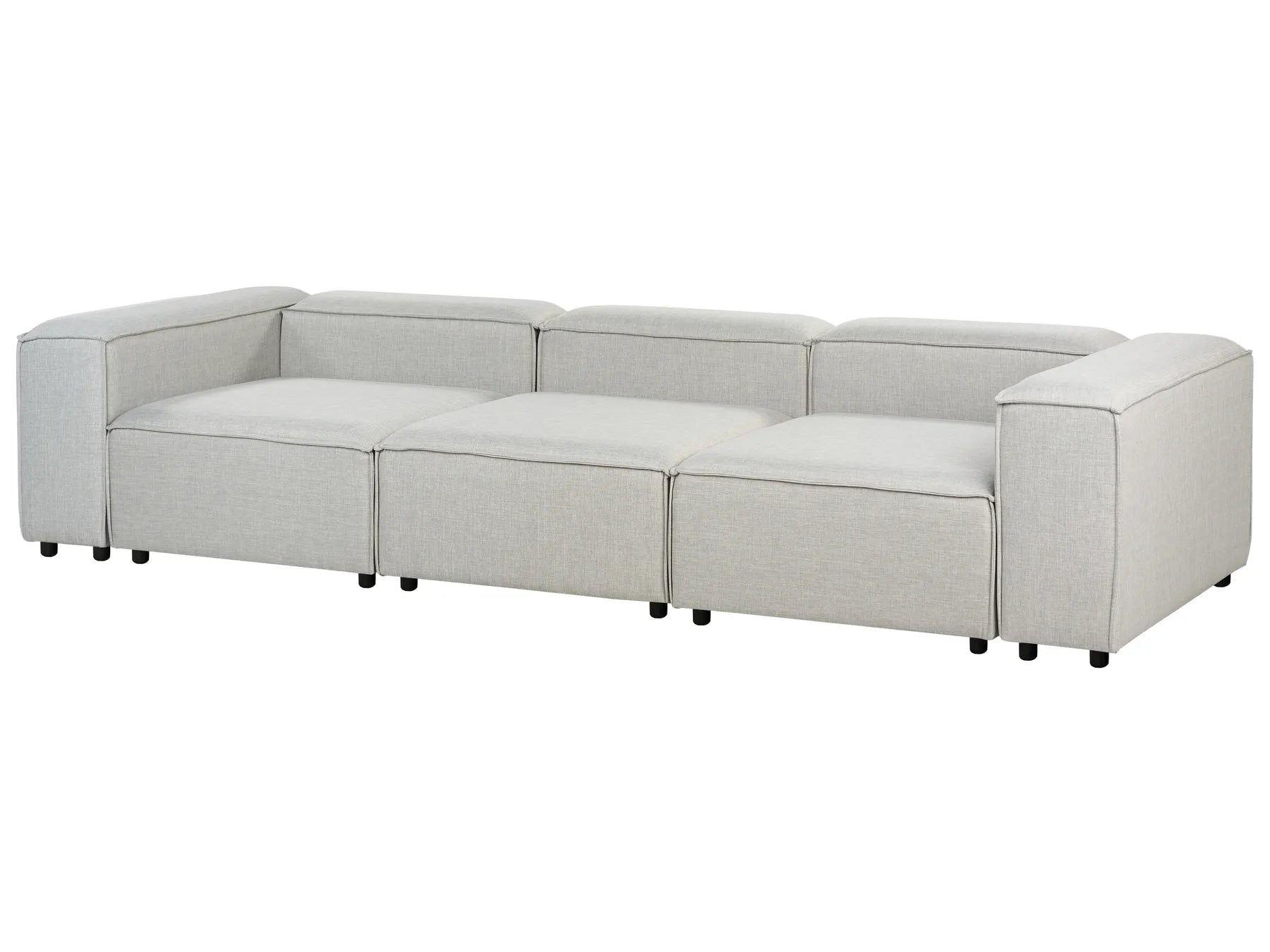 Modular Sofa 3 Seater ARDAL Fabric Light Grey