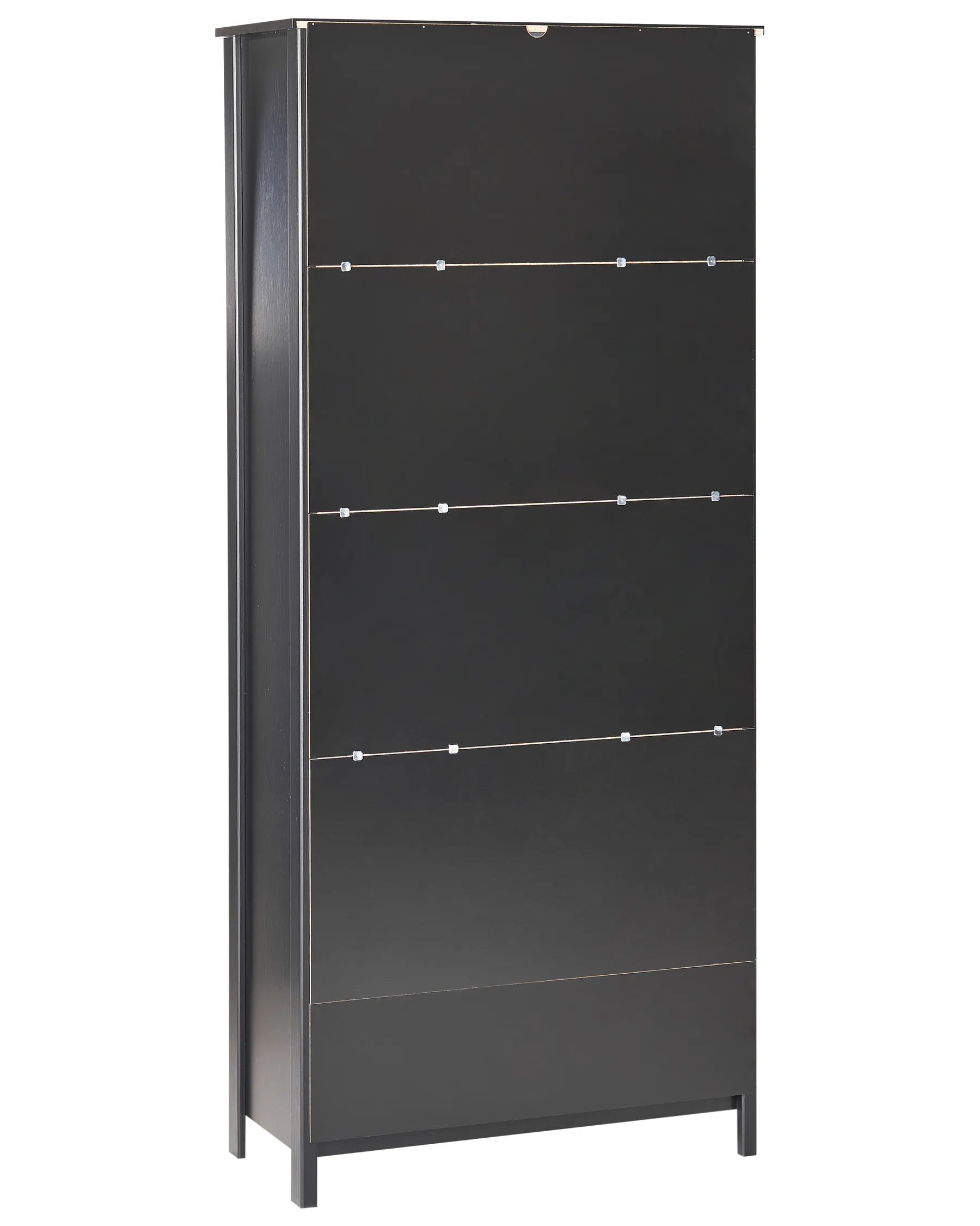 Glass Display Cabinet NORNALUP 80 cm Black
