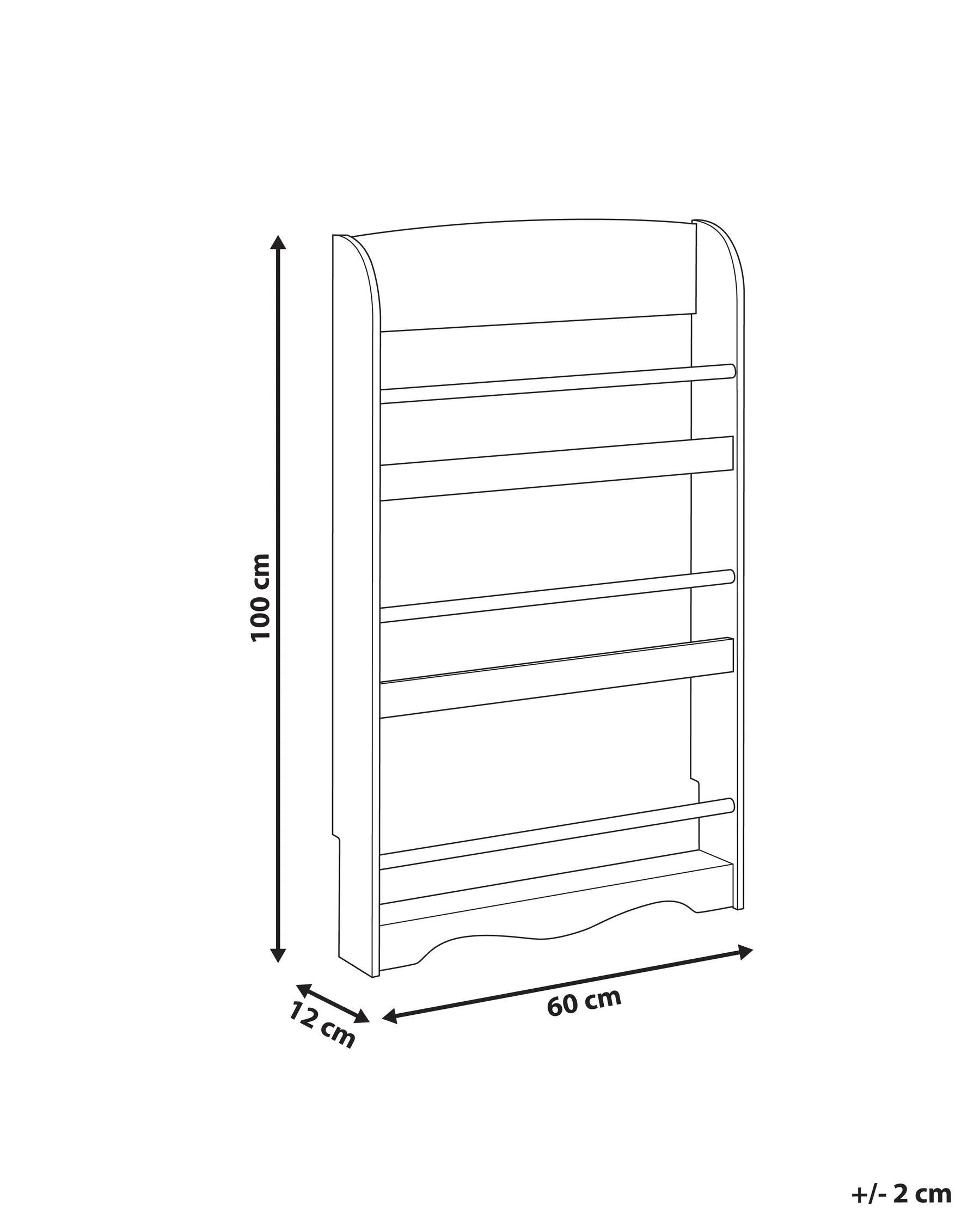 Wall Bookshelf LILOET 100 cm Light Green