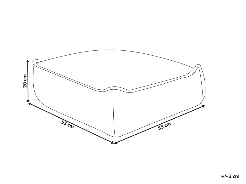 Pouffe ALLOZAI Velvet Peach Pink