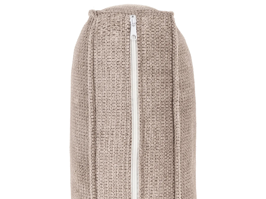 U-Shape Sofa Bed 4 Seater VATNE Fabric Light Brown with Storage