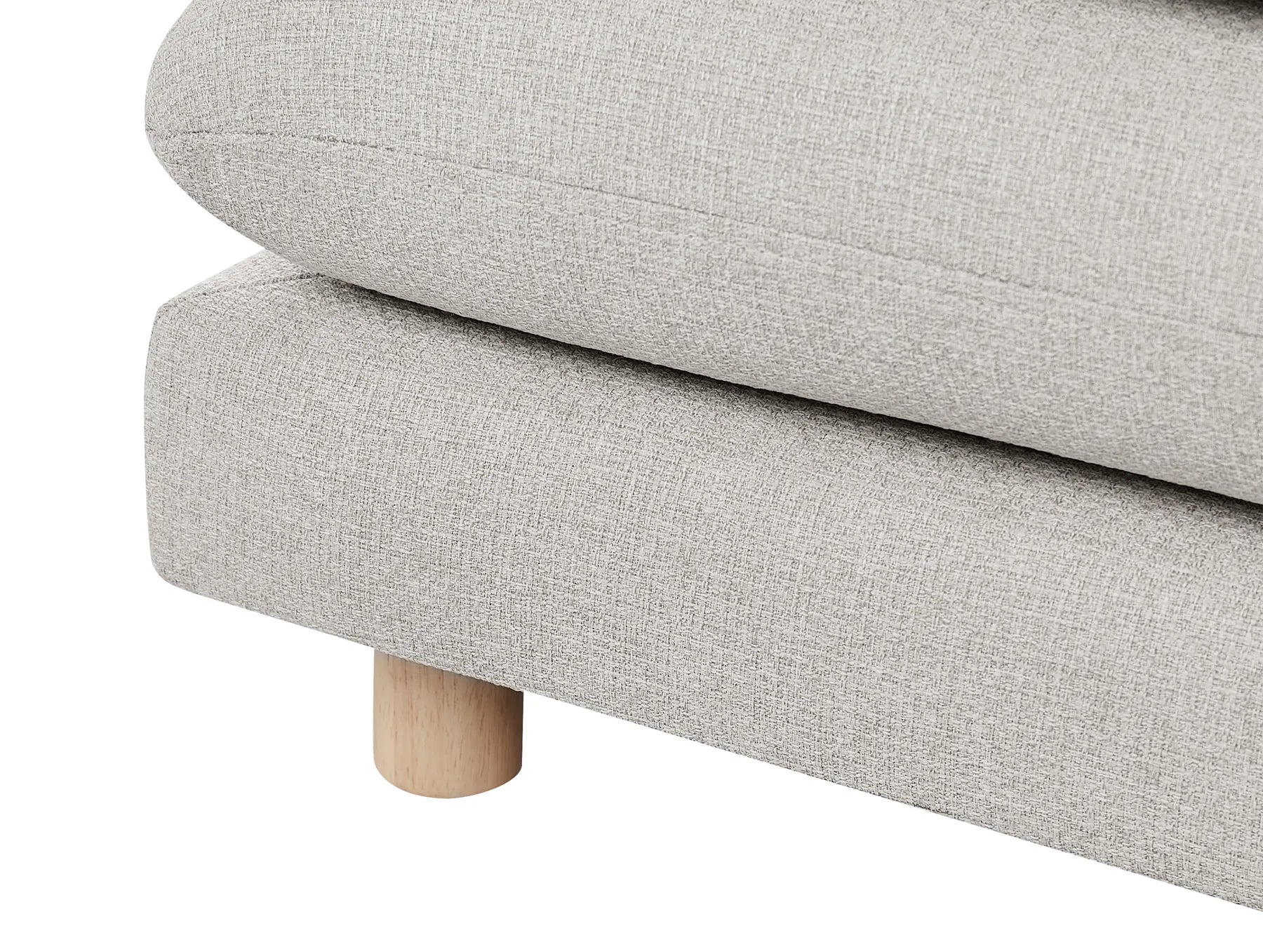 Ottoman HEDEN Fabric Beige