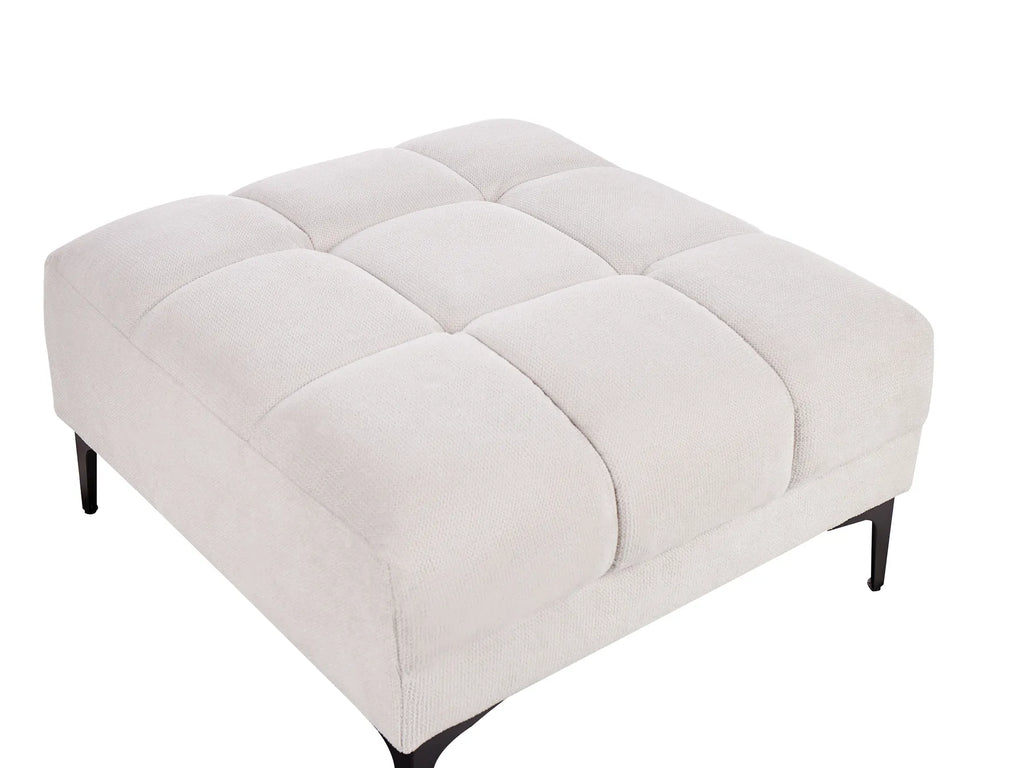 Ottoman ALNES Fabric Off-White