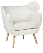 Armchair DRAMMEN Boucle White