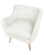 Armchair DRAMMEN Boucle White