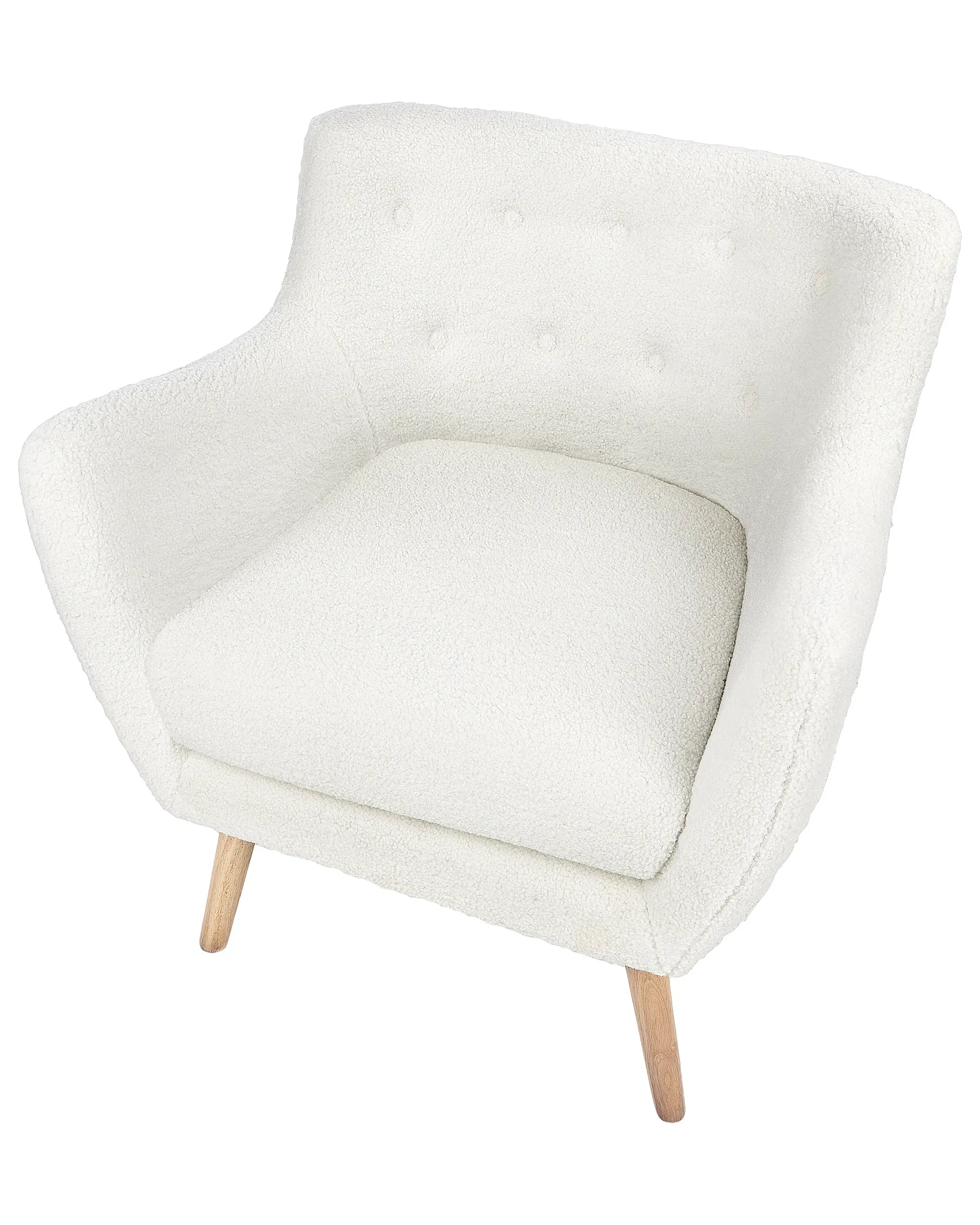 Armchair DRAMMEN Boucle White