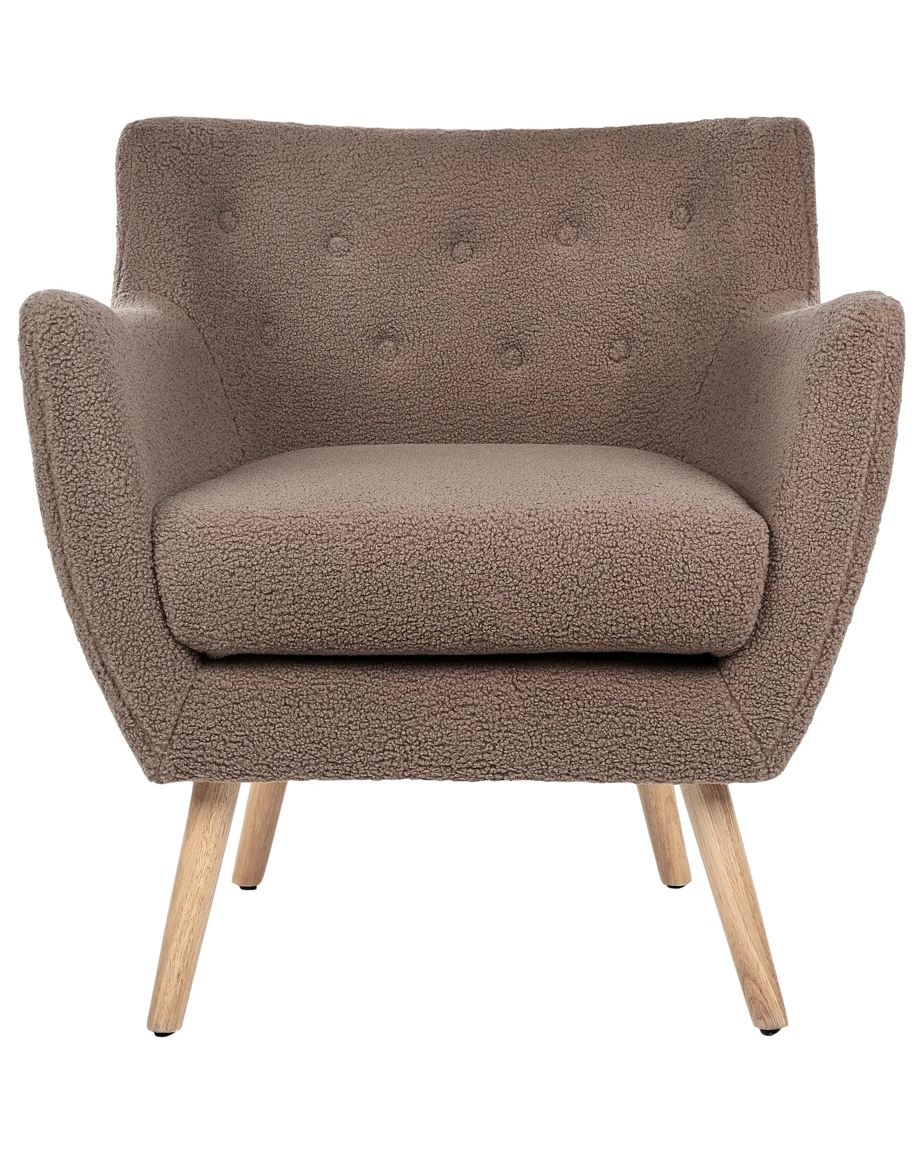 Armchair DRAMMEN Boucle Brown