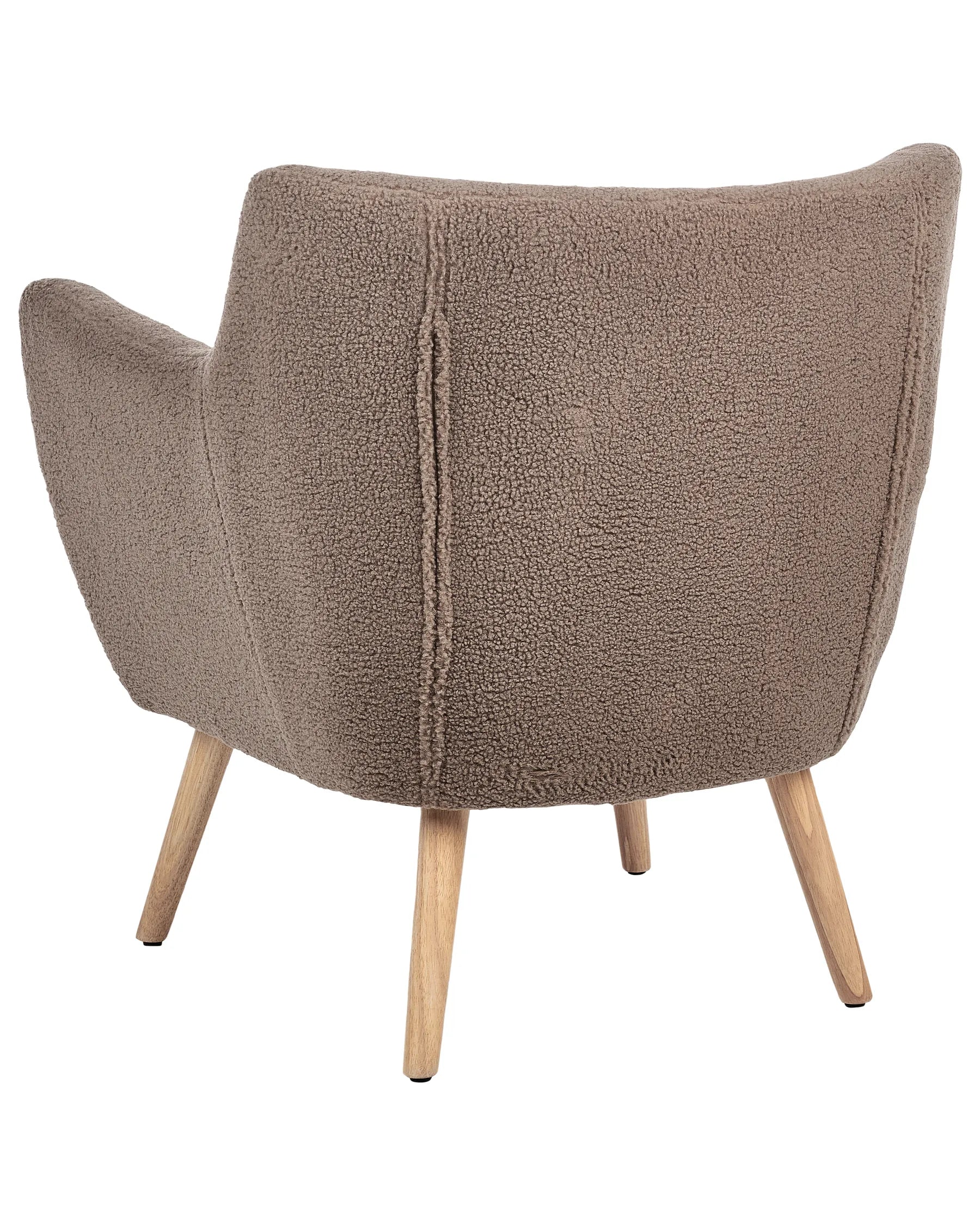 Armchair DRAMMEN Boucle Brown