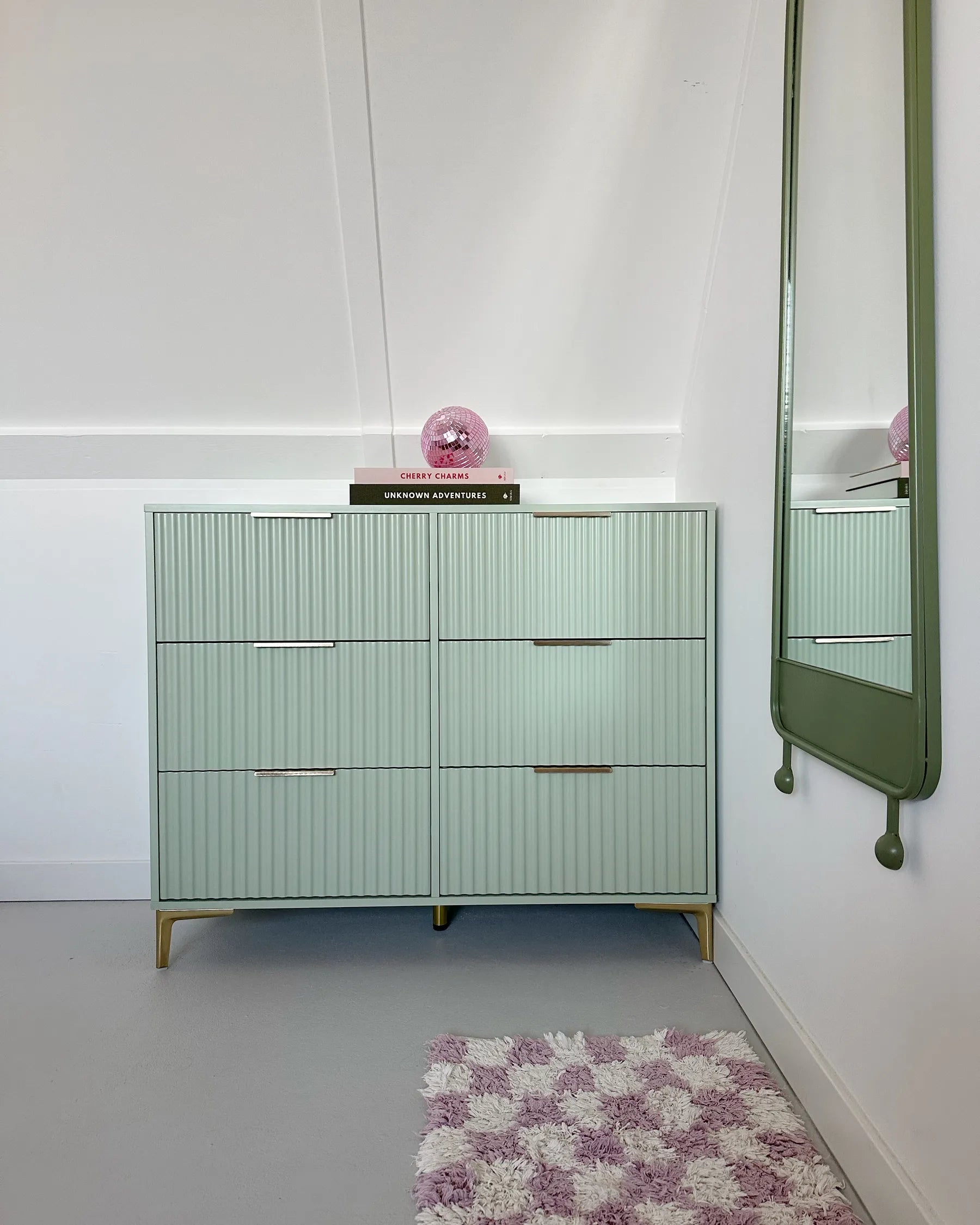 6 Drawer Chest WALCOTT Light Green