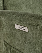 Electric Recliner Chair ELEGY With Footrest Fabric Green