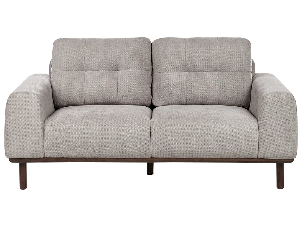 Sofa 2 Seater LAURILA Fabric Light Grey