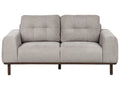 Sofa 2 Seater LAURILA Fabric Light Grey