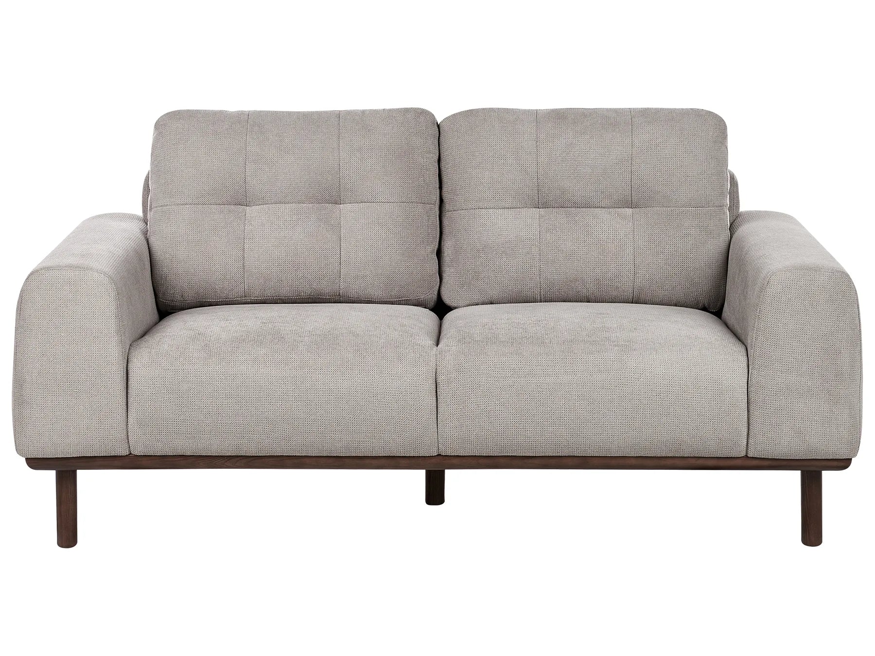 Sofa 2 Seater LAURILA Fabric Light Grey