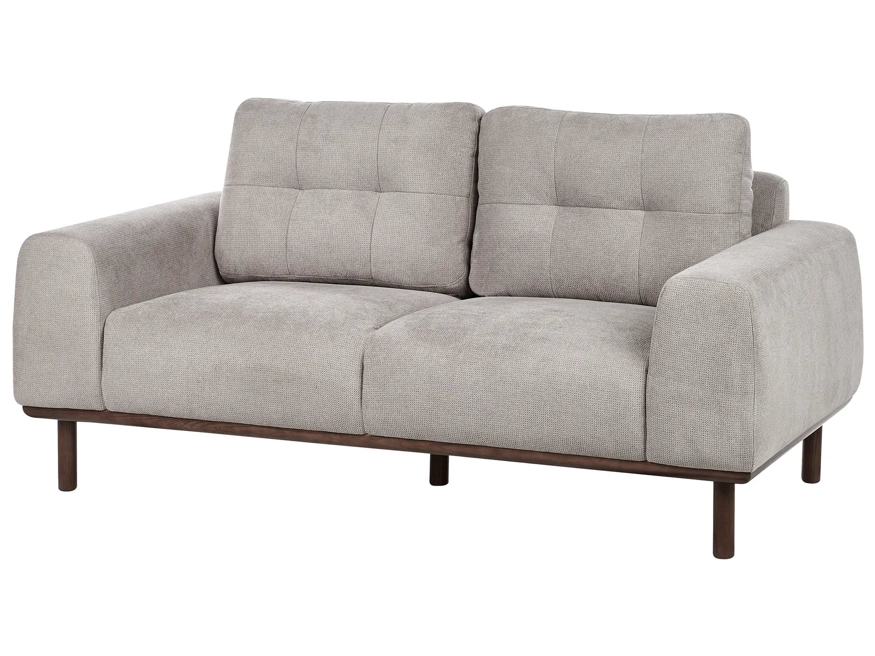 Sofa 2 Seater LAURILA Fabric Light Grey