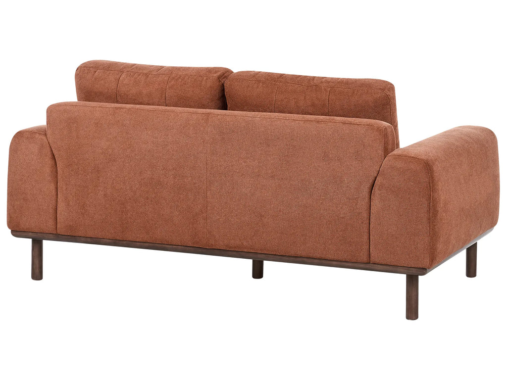 Sofa 2 Seater LAURILA Fabric Golden Brown