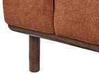 Sofa 2 Seater LAURILA Fabric Golden Brown