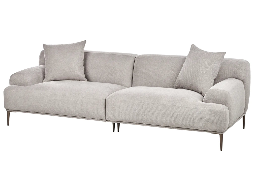 Sofa 3 Seater MATILA Fabric Light Grey