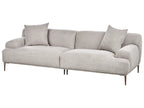 Sofa 3 Seater MATILA Fabric Light Grey