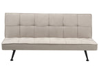 Sofa Bed 3 Seater HASLE Fabric Beige