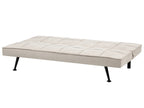 Sofa Bed 3 Seater HASLE Fabric Beige