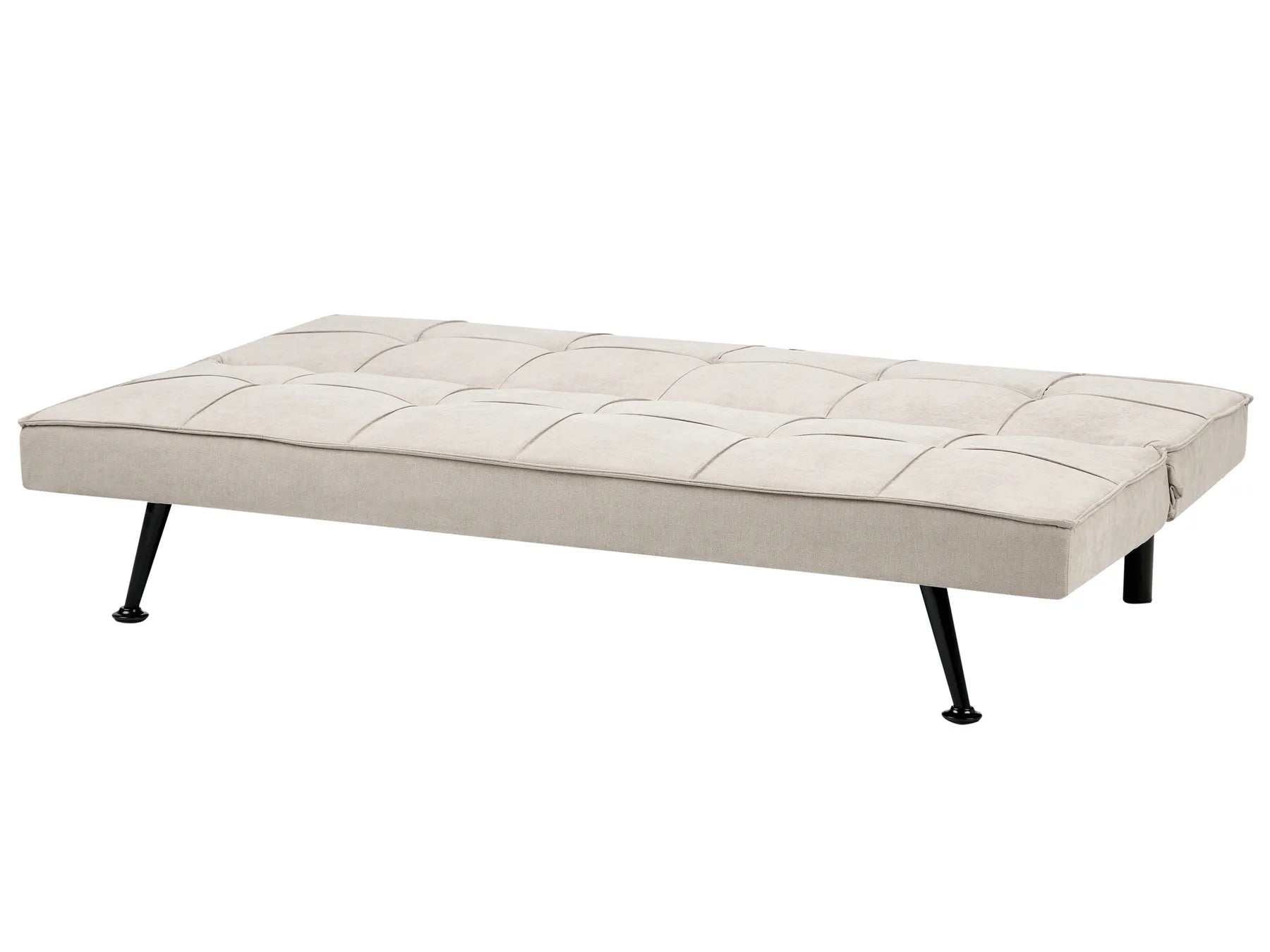 Sofa Bed 3 Seater HASLE Fabric Beige