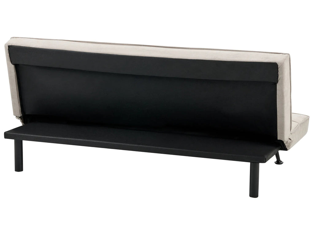 Sofa Bed 3 Seater HASLE Fabric Beige