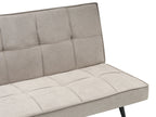 Sofa Bed 3 Seater HASLE Fabric Beige