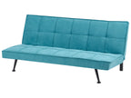 Sofa Bed 3 Seater HASLE Fabric Sea Blue