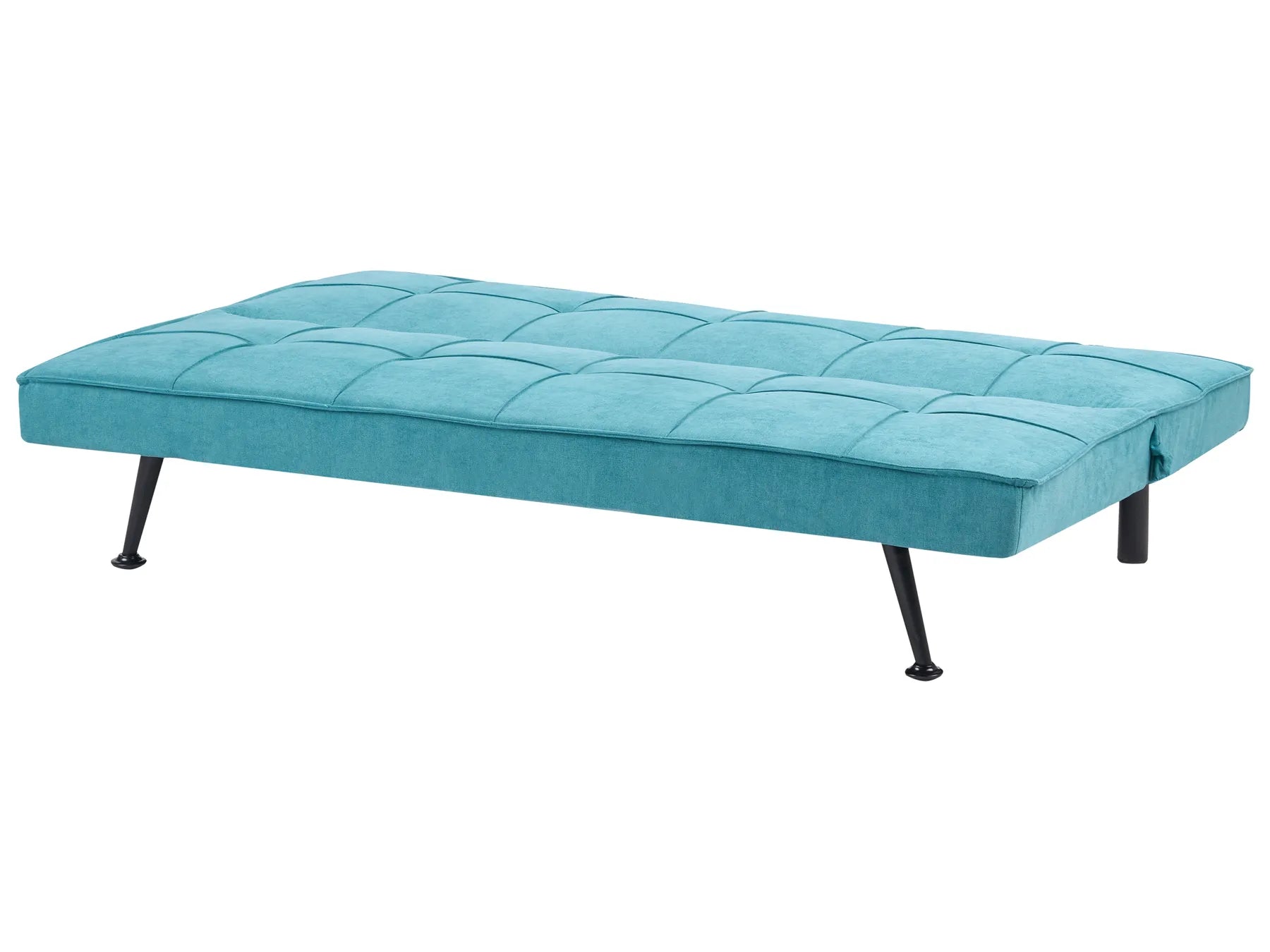 Sofa Bed 3 Seater HASLE Fabric Sea Blue