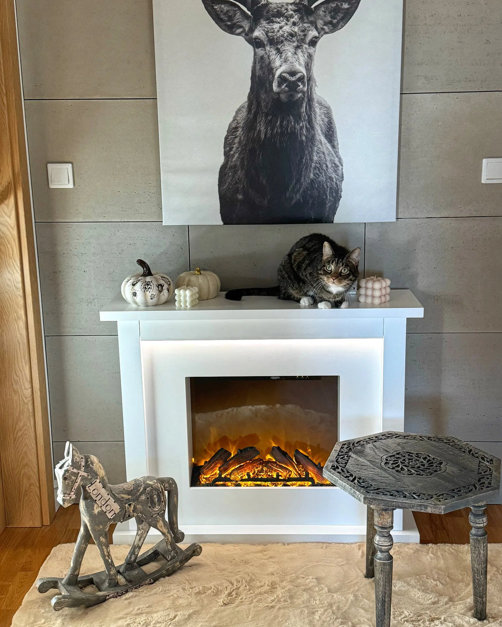 Side Table WANDILO Mango Wood Brown