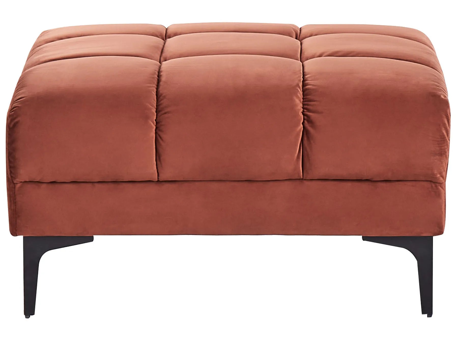 Ottoman ALNES Velvet Light Red