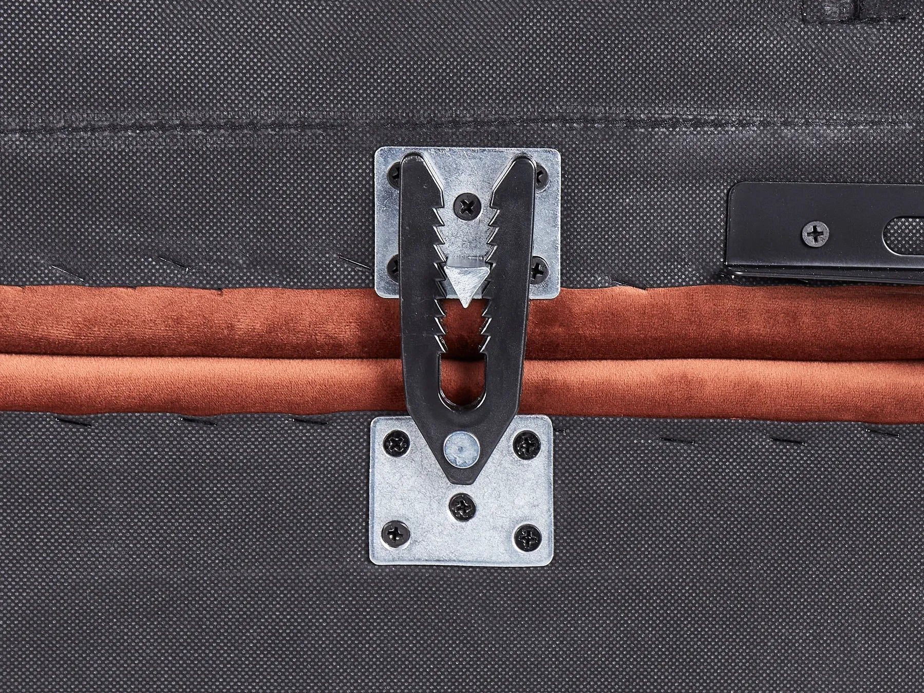 Modular Corner Sofa Bed 4 Seater ALNES Velvet Light Red