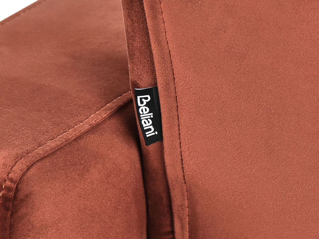 Modular U-Shape Sofa Bed 6 Seater ALNES Velvet Light Red