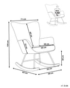 Rocking Chair ARSET Corduroy Off-White