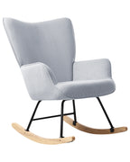 Rocking Chair ARSET Corduroy Light Blue