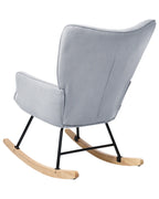 Rocking Chair ARSET Corduroy Light Blue