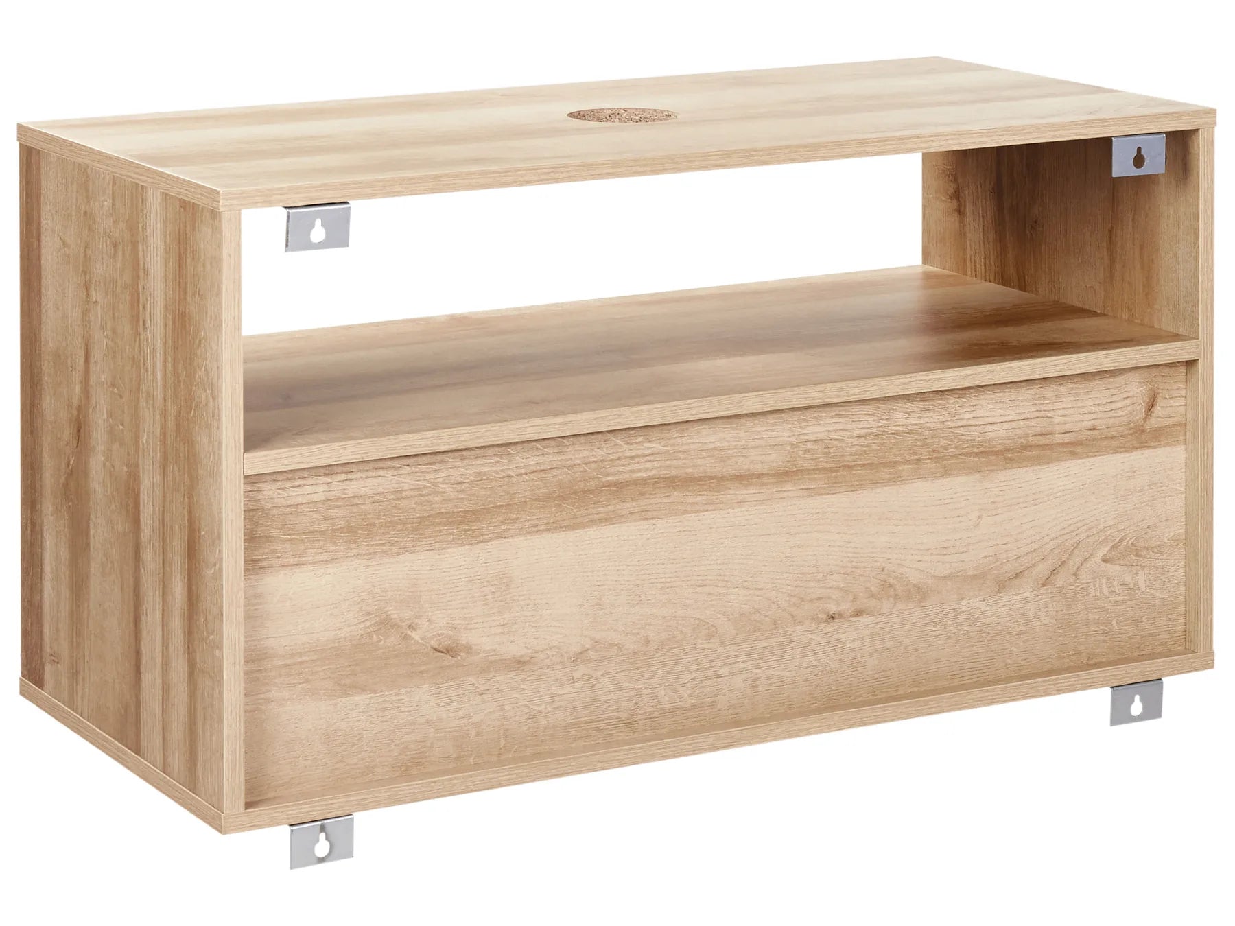 Wall Mounted Vanity Unit ROSELL 86 cm Light Brown