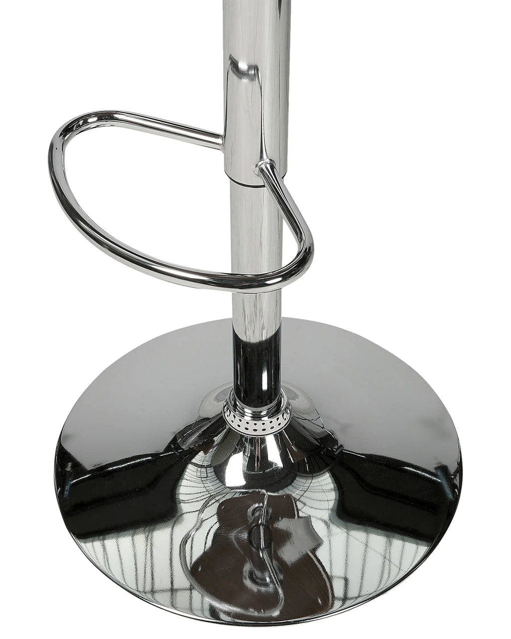 Set of 2 Bar Chairs ROTTERDAM Faux Leather Swivel White