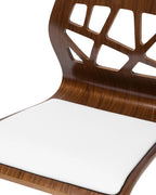 Set of 2 Bar Chairs PETERSBURG Faux Leather Swivel Brown/ White