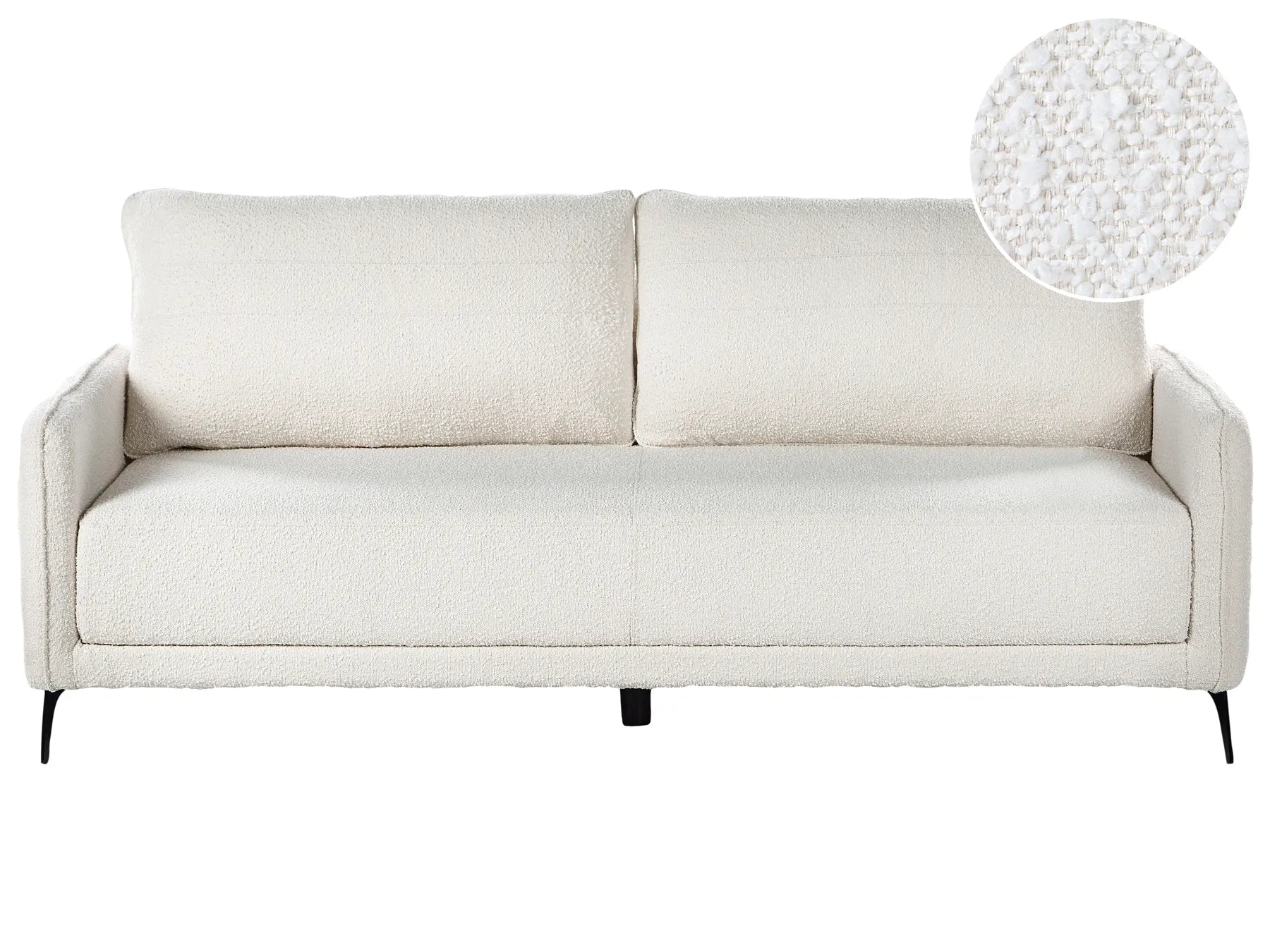 Sofa Bed 3 Seater HEMING Boucle Off-White