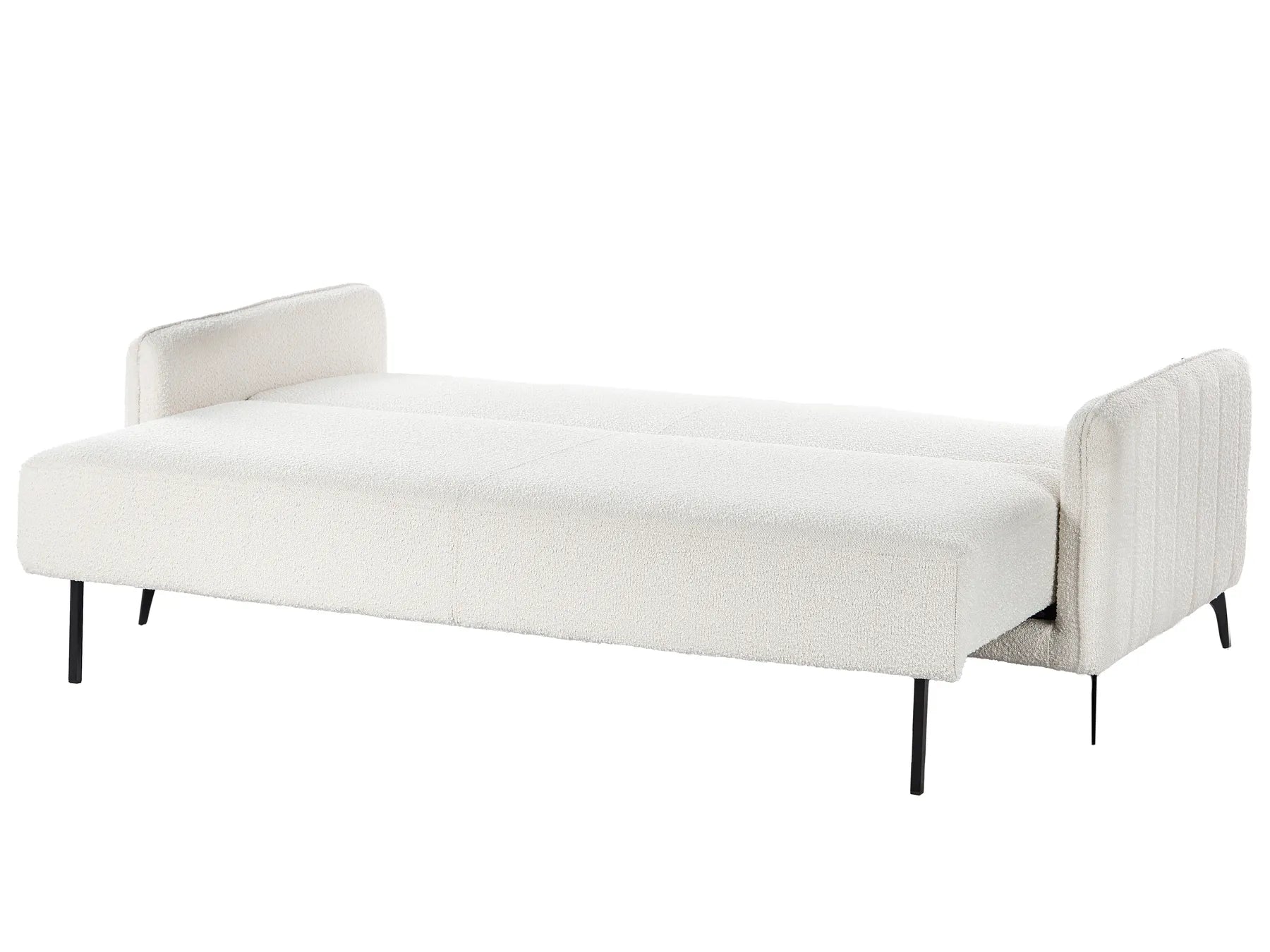 Sofa Bed 3 Seater HEMING Boucle Off-White