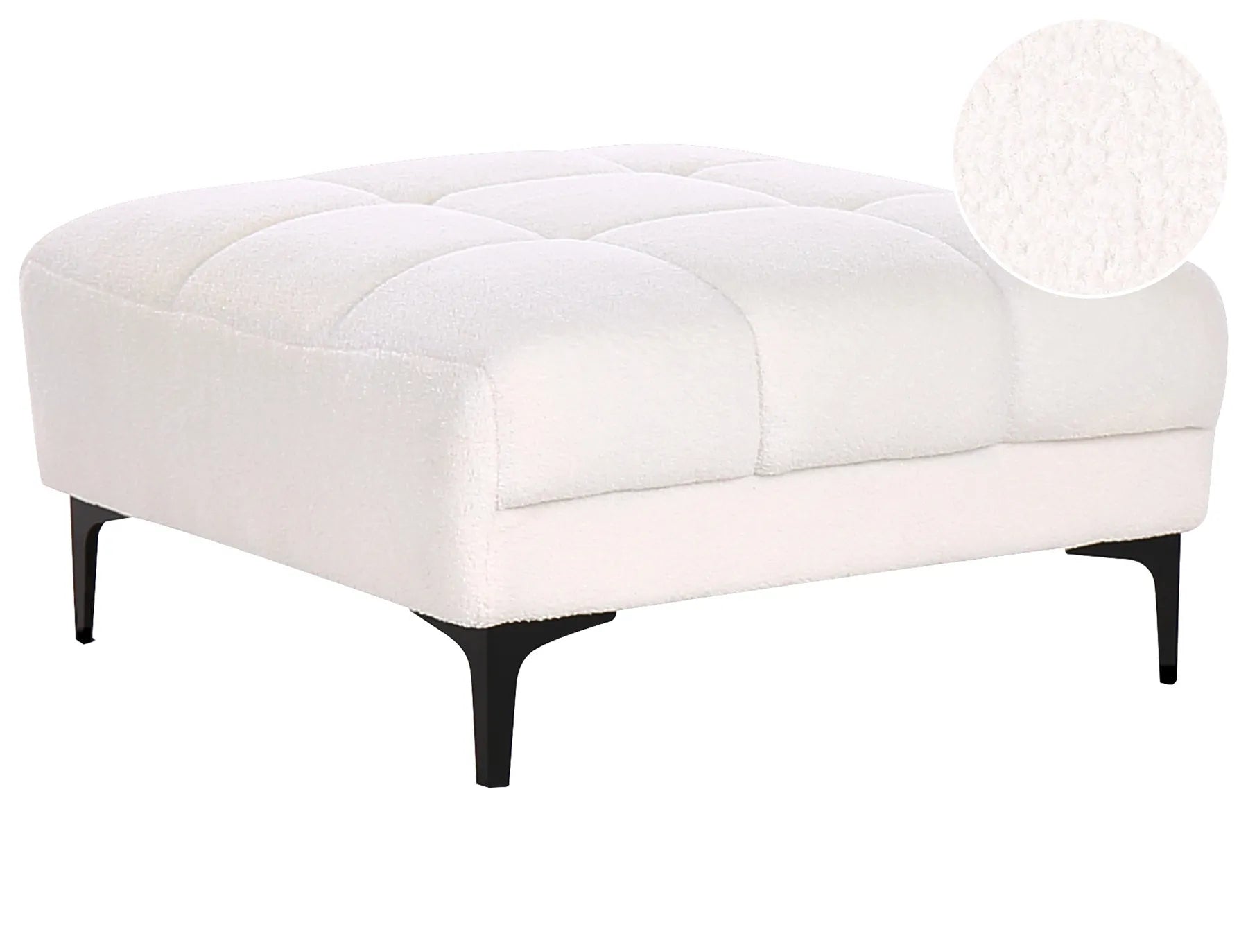 Ottoman ALNES Boucle White